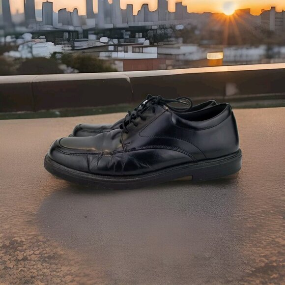 Nunn Bush Other - ✅Nunn Bush Men's 10M Slip Resistant Leather Oxford Shoes BLACK Comfort Lace Up